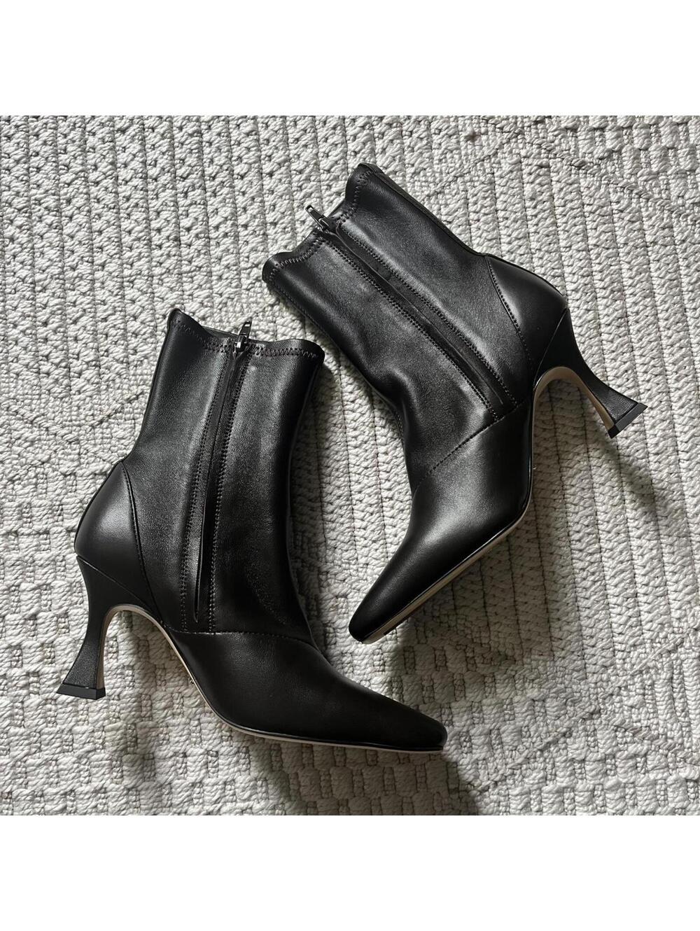 Tony Bianco Fomo Heeled Ankle Boots in Chocolate Nappa - Picture 3 of 5